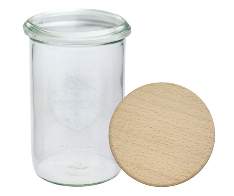 Słoik MODO24 Weck 1050 ml fi 100 mold drewniane wieko 1 kpl.