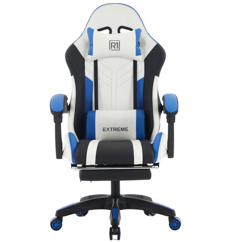 Fotel Gamingowy z podnóżkiem EXTREME R1 Blue 1szt
