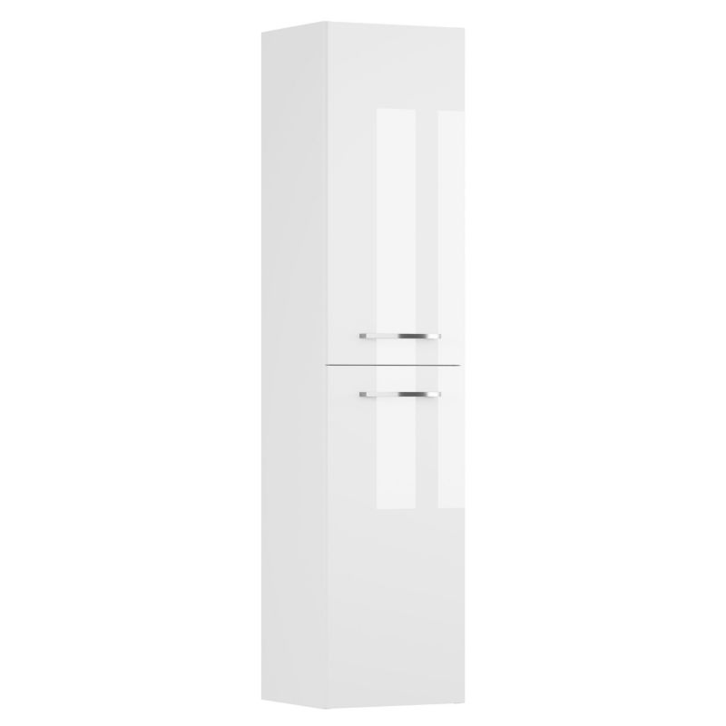 Słupek łazienkowy MyFurni, 30 x 28 x 130 cm, biały połysk, wiszący, 1 szt.