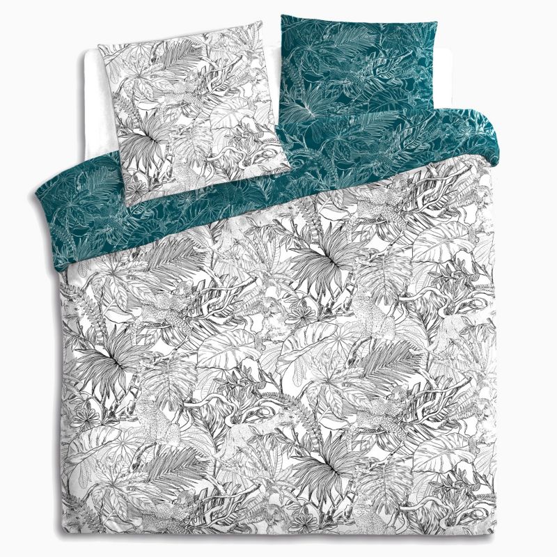 Pościel Jungle Atmosphera bawełniana 260x240 cm kolorowa 1kpl.