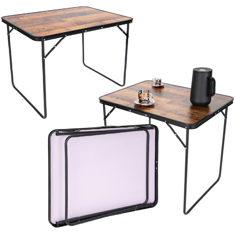 Stolik Enero Camp turystyczny składany kempingowy 80X60X70cm drewno 1szt