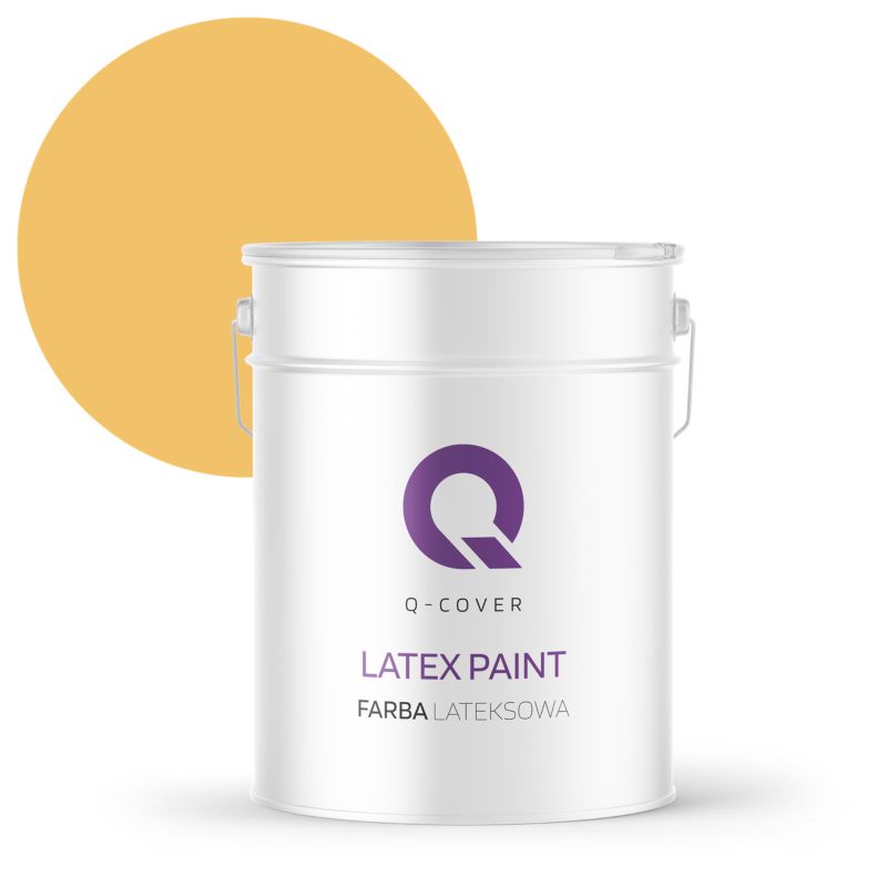 Farba Lateksowa Do Ścian i Sufitów Q-Cover Miodowy H6554 Głęboki Mat 10L