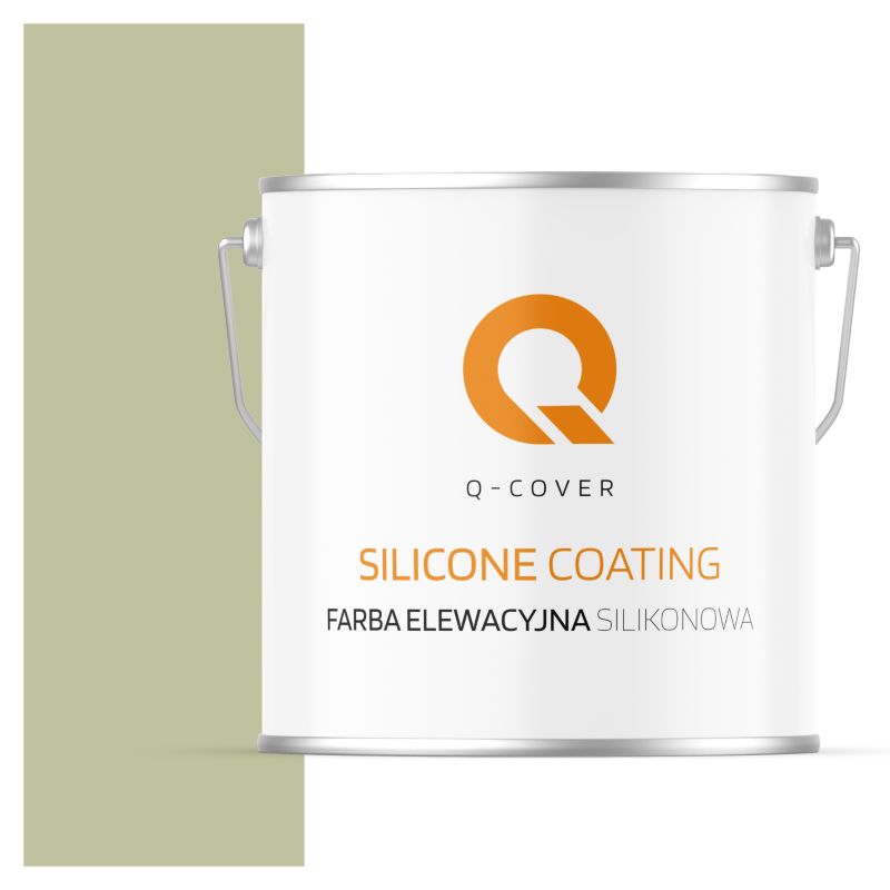 Farba Elewacyjna Silikonowa Fasadowa Q-Cover Zielony jasny F483 5L