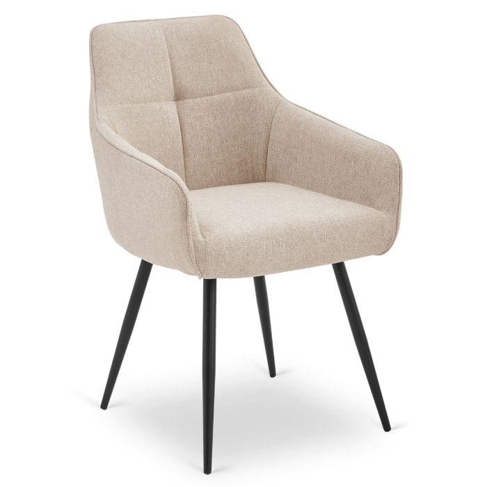 Krzesło Mebel Elite PALMA Tapicerowane Kuchenne Do Jadalni Salonu Kuchni Beżowy 1 szt