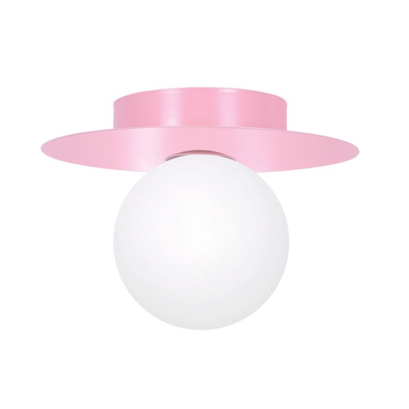Lampa sufitowa Kaja Robin różowo-biała wym: 13 x 18 x 18 cm 1xG9 x 10W 1 szt.