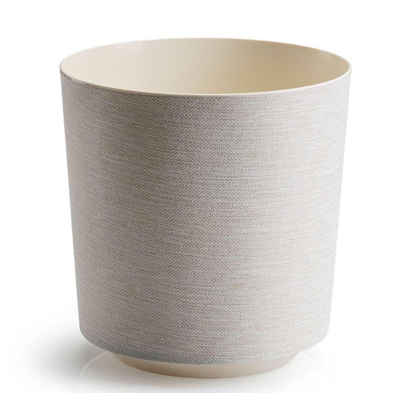 Doniczka Aloe Texelle HowHomely kremowa okrągła h20x19,5 cm 1 szt.