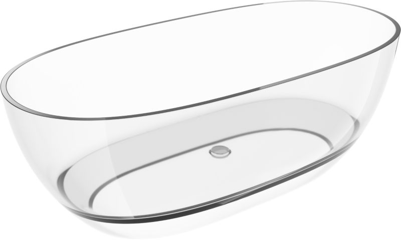 Wanna wolnostojąca Mexen Pure transparentna 170x80 cm 1 szt.