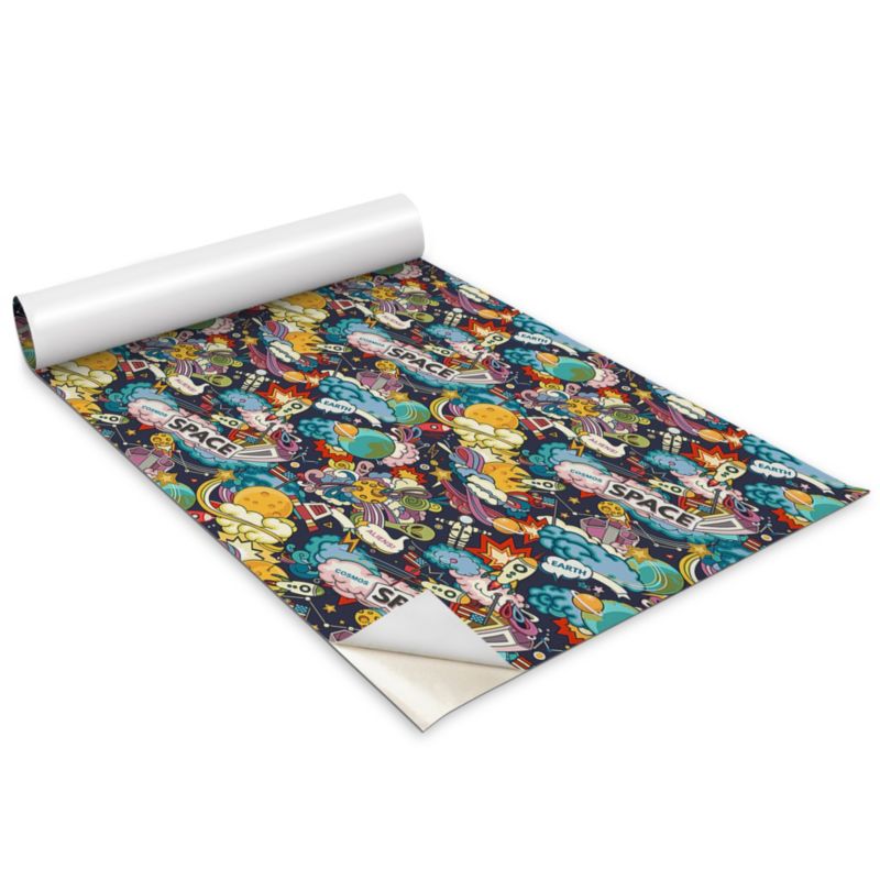 Okleina Meblowa Wallfluent 100x50 cm Kosmiczny wzór Folia Na Meble I Szafki 1 rol.