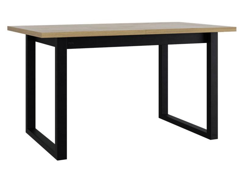 Stół rozkładany MIRJAN 24 Ikon III L 92x160/240 sonoma + czarny metal 1 szt.