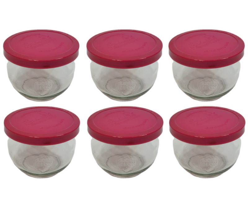 Słoiki MODO24 Weck 580 ml fi 100 tulip silikonowe wieka 6 kpl.