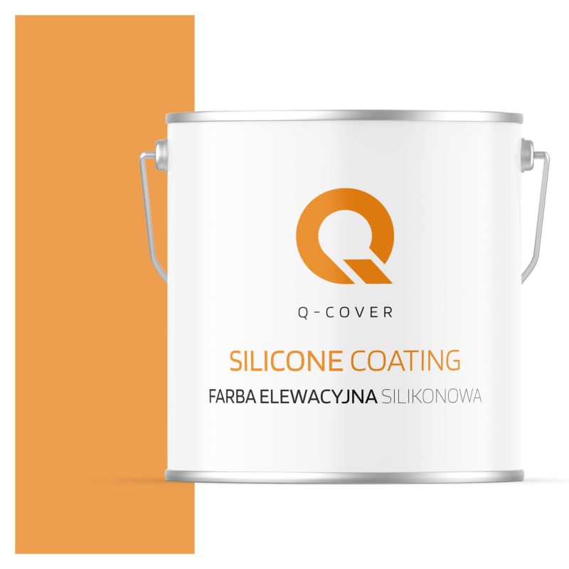 Farba Elewacyjna Silikonowa Fasadowa Q-Cover Pomarańczowy F766 5L