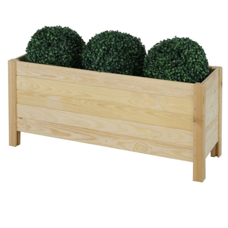 Donica drewniana MODO24 z regulowanym dnem 40 x 88 x 30 cm naturalna 1 szt.