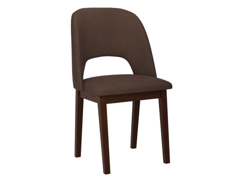 Krzesło MIRJAN 24 Monti 2 orzech + brązowa welwetowa plecionka 1 szt.