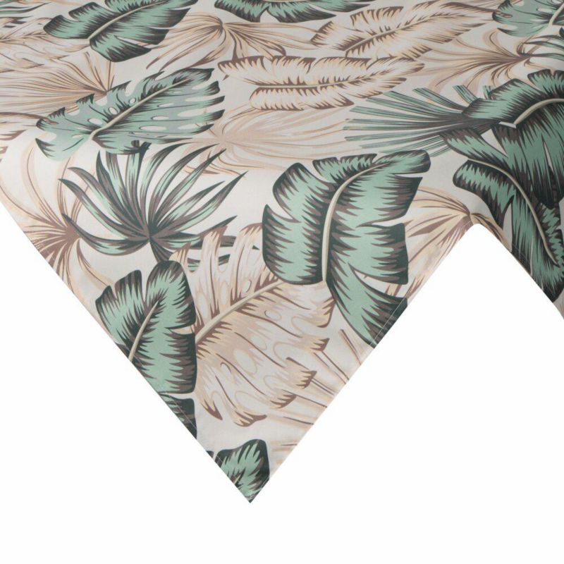 Obrus ogrodowy GARDEN/13D 85x85 wodoodporny liście kremowe zielone na taras oraz balkon 1 szt.