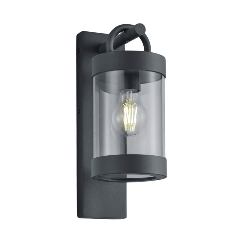 Kinkiet ścienny zewnętrzny Trio Sambesi antracytowo-biały 1 x E27 x IP44 wym: 33 x 12,5 x 12,5 cm - 1 szt.