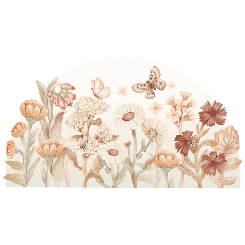 Naklejka na ścianę Pastelowe Love Kwiaty boho XL 1 szt