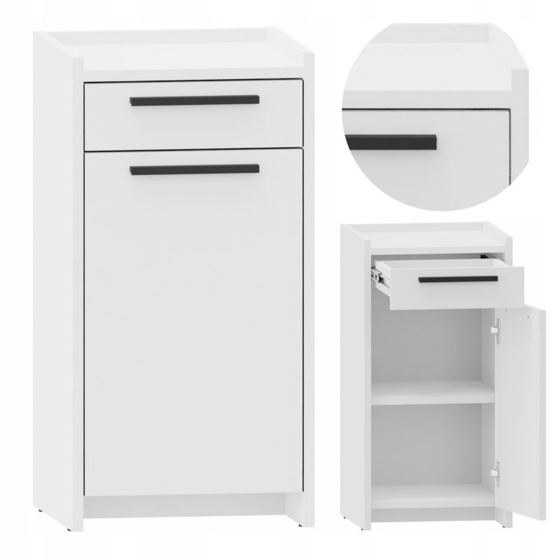 Komoda Matkam szafka ALTIVO 1D1SW regał biały 1 szt.