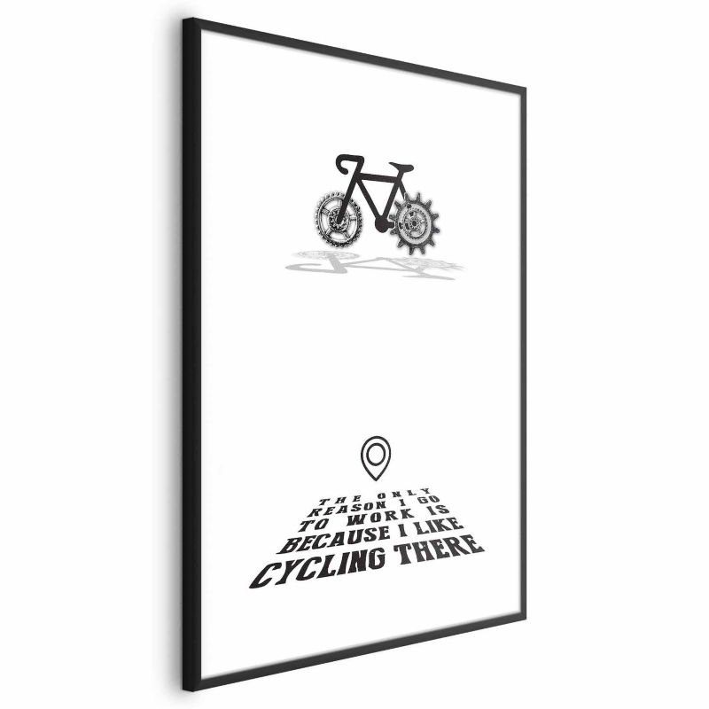 Plakat Artgeist Cycling 60x90 cm z ramą czarną 1 szt