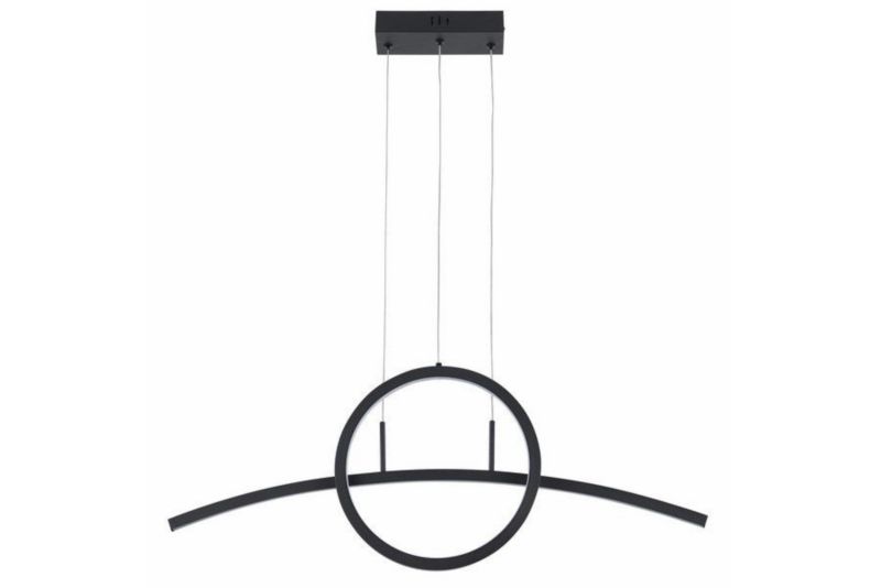 Lampa wisząca Reality Evora 2709 czarna ring wbudowany LED 32W 1 szt.