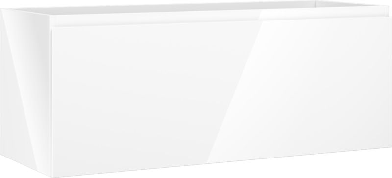 Szafka łazienkowa podumywalkowa Mexen Orio biały połysk 120x47 cm 1 szuflada 1 szt.