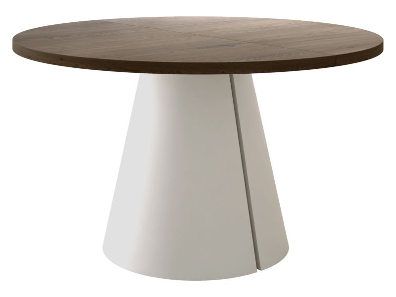 Stół okrągły rozkładany MIRJAN 24 Calma 120 kaszmir + cremona cannolo 1 szt.