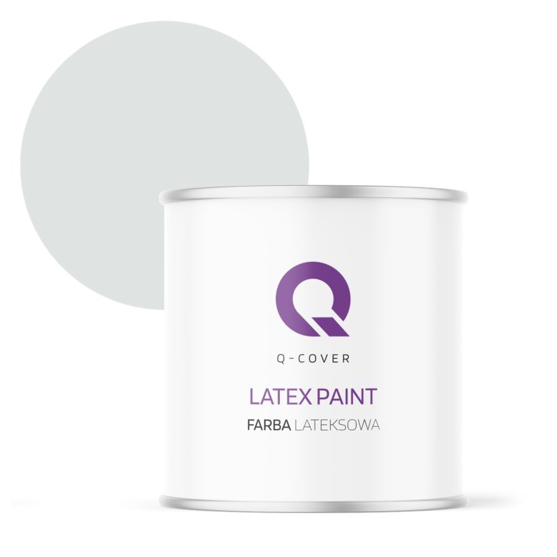 Farba Lateksowa Do Ścian i Sufitów Q-Cover Biel złamana w khaki H1675 Głęboki Mat 2L