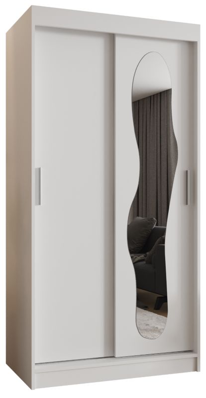 Szafa przesuwna Garderoba Abiks ULTRA 100 biały mat 1szt.