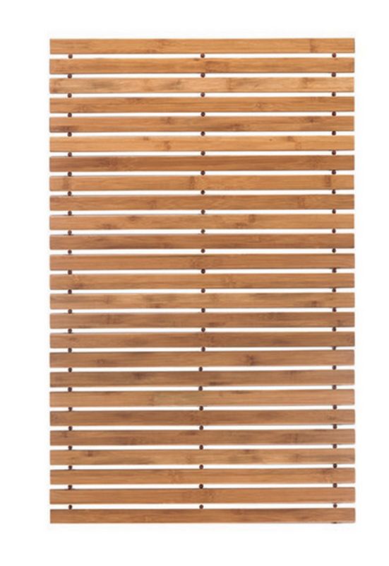 Mata antypoślizgowa kleine wolke bambusowa level 80x50cm brązowa 1 szt.