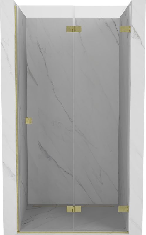 Drzwi prysznicowe składane Mexen Lunar-F transparent złoty szczotkowany 60 cm 1 szt.