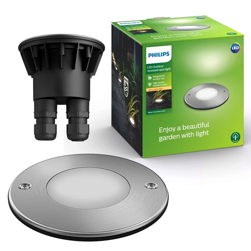 Lampa Oprawa Philips Dogruntowa Najazdowa 3W 270lm 2700K IP67 Srebrna 1 szt.