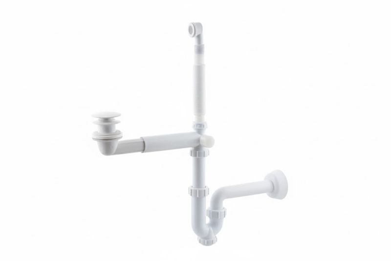 Syfon do umywalki Hytti Fluxio klik - klak biały