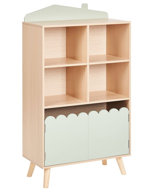 Regał 2 półki Lackey MDF 105 cm Jasnozielony 1 szt.