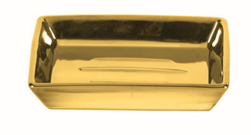 Mydelniczka stojąca Kleine Wolke Glamour porcelana złota 10,6 cm 1 szt.