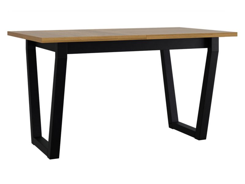 Stół rozkładany MIRJAN 24 Ikon II 80x140/180 dąb grandson + czarny metal 1 szt.