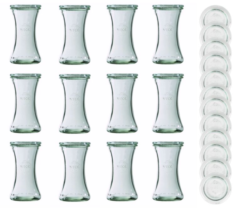 Słoiki MODO24 Weck 200 ml fi 60 deli szklane wieka 12 kpl.
