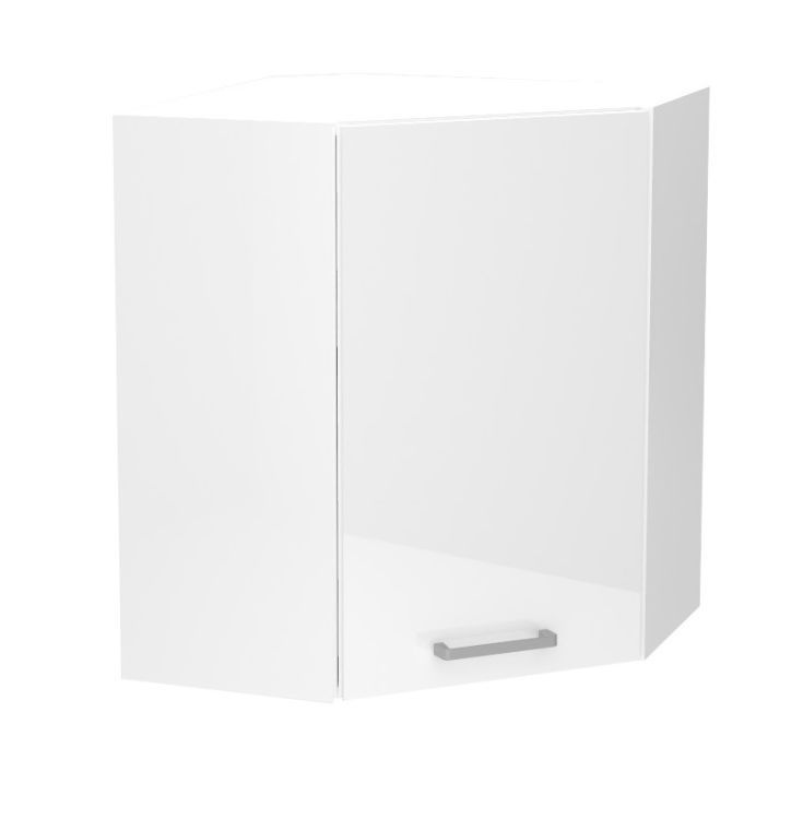 Szafka kuchenna narożna 60 Stolkar VITA WR P/L biała połysk 1 szt