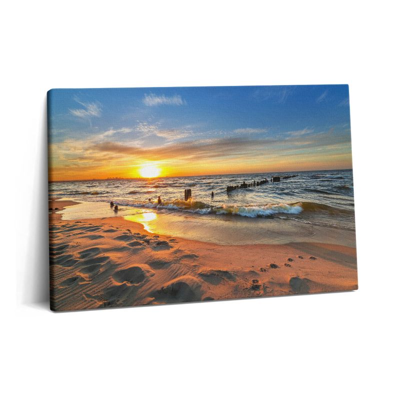 Obraz na płótnie Wallfluent 60x40 cm Wschód słońca nad morzem 1 szt.