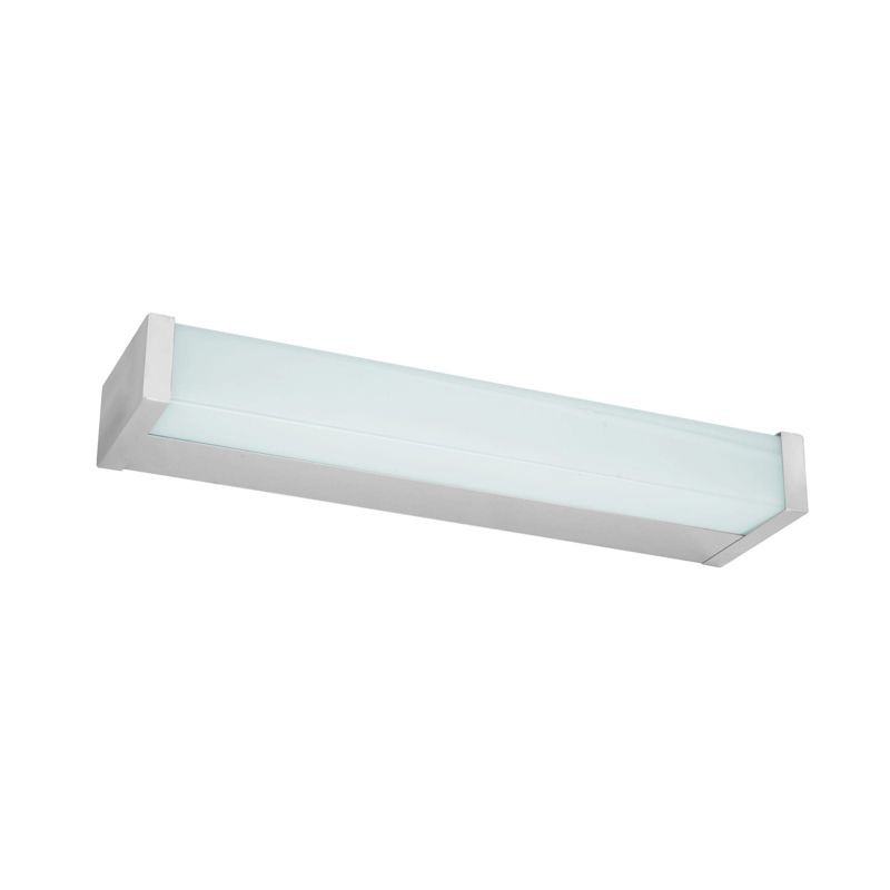 Kinkiet ścienny Italux Minoria srebrno-biały do łazienki LED 6W 3000K 600lm IP44 wym: 3,9 x 30 x 7,8 cm - 1 szt.