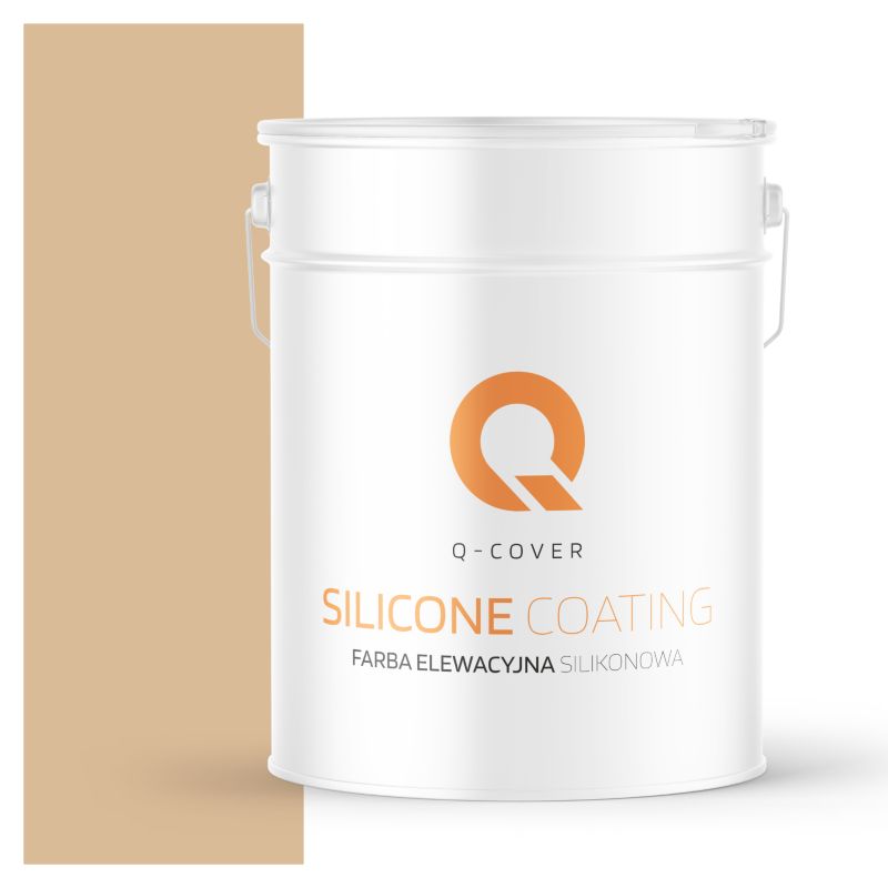 Farba Elewacyjna Silikonowa Fasadowa Q-Cover Beżowy F445 10L