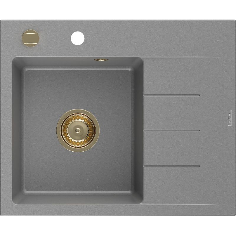 Zlewozmywak granitowy Mexen Bruno 1-komorowy beżowy 795x495 mm - 6513791010-69 1 szt.