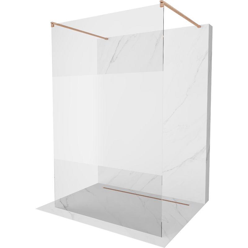 Ścianka prysznicowa Mexen Kioto miedź szron/transparent 100x200 800-100-002-65-35 1 szt.