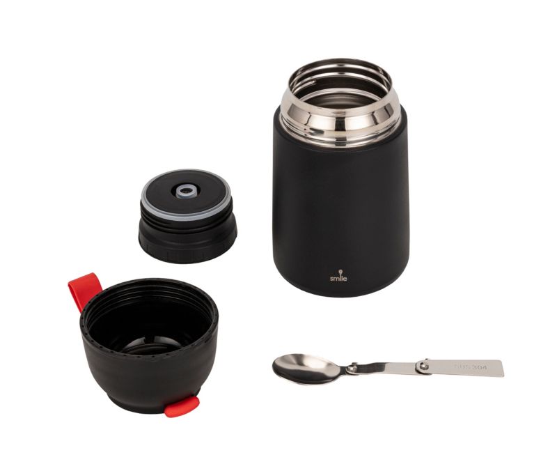 Termos obiadowy 600 ml czarny