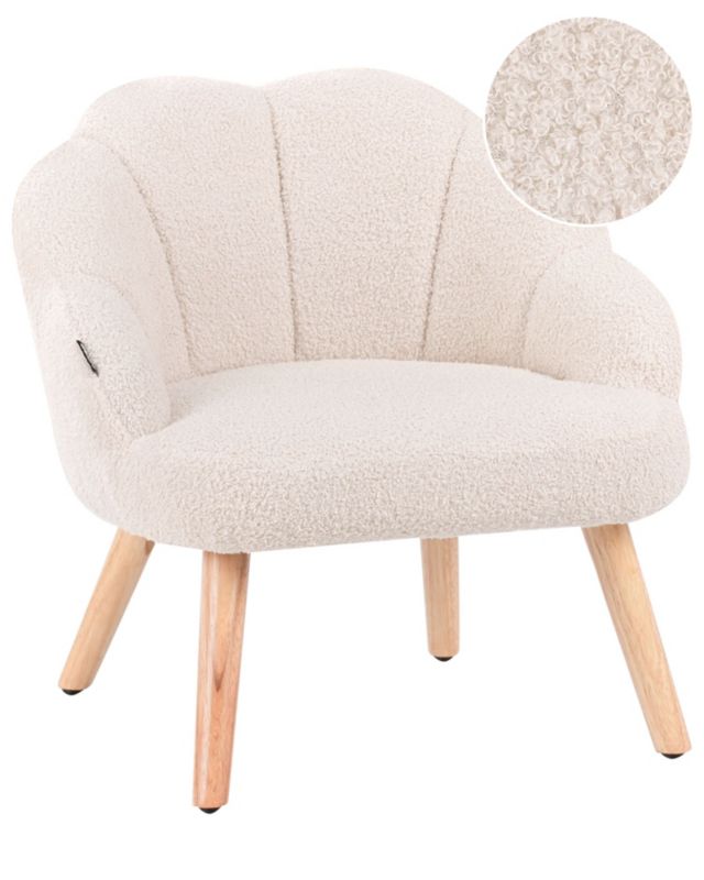 Fotel dziecięcy Miland Boucle Jasnobeżowy 1 szt.