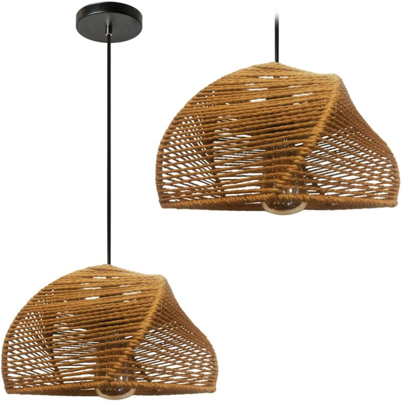 Lampa Sufitowa Wisząca Toolight App1316-1Cp Boho Brązowy