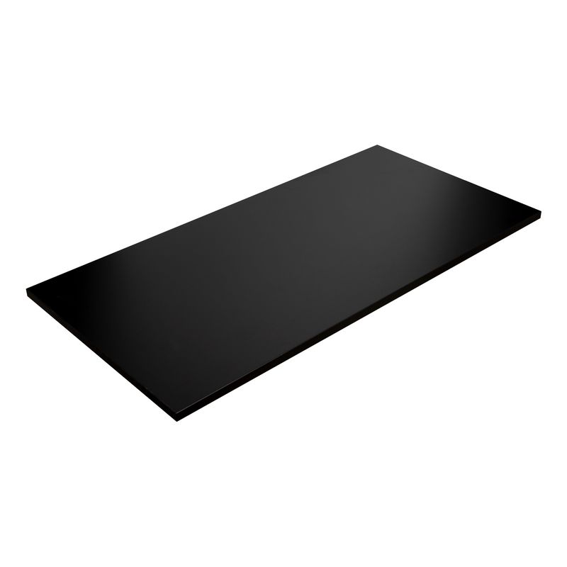Blat do biurka KOLM prostokątny 138 x 68 cm Czarny 1szt.