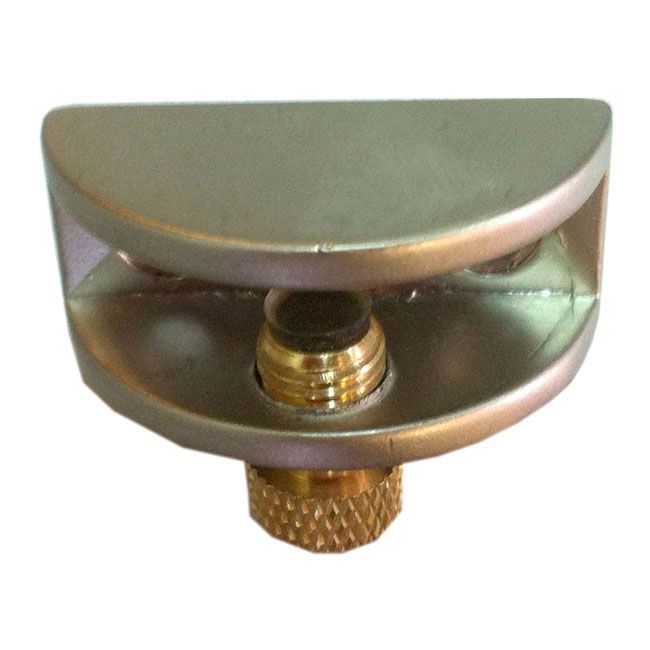 Uchwyt półki GJM półokrągły średni nikiel