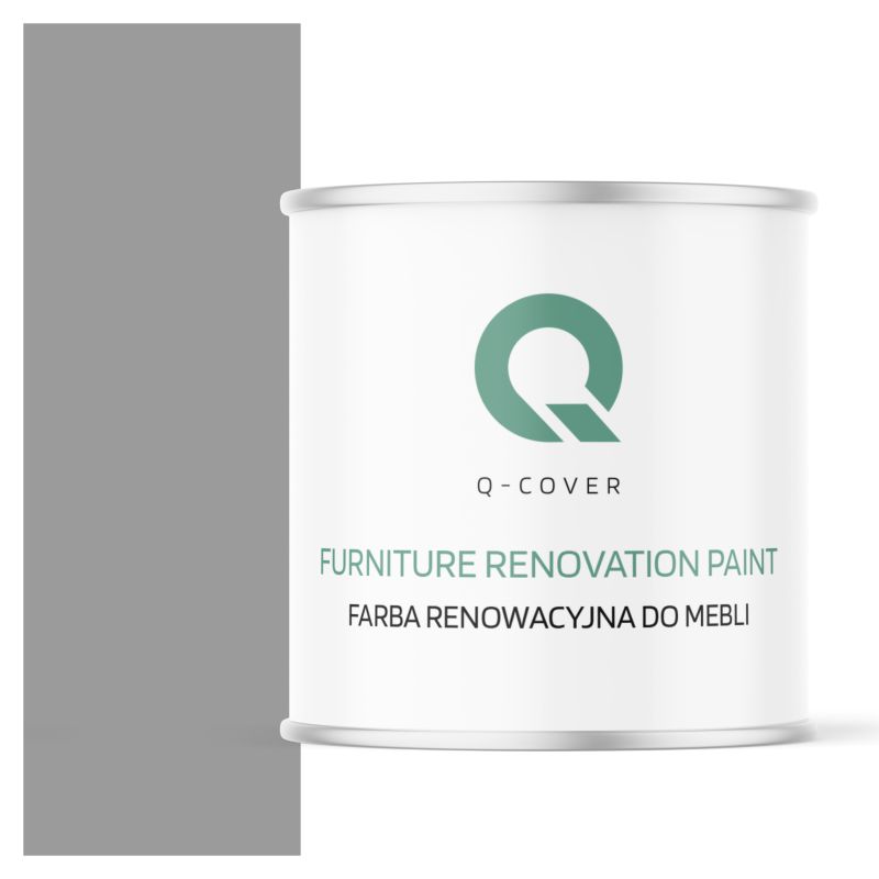 Farba Renowacyjna do Mebli Q-Cover Szary sygnałowy RAL7004 Mat 2.5L
