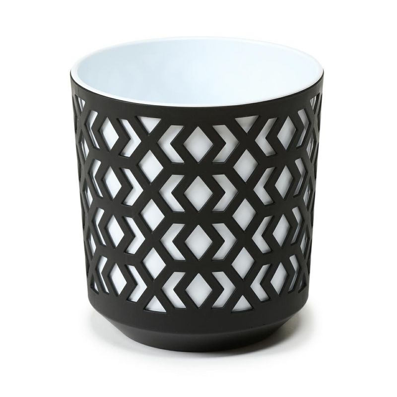 Donica HowHomely Tworzywo Czarne 19x20 cm 1 szt.