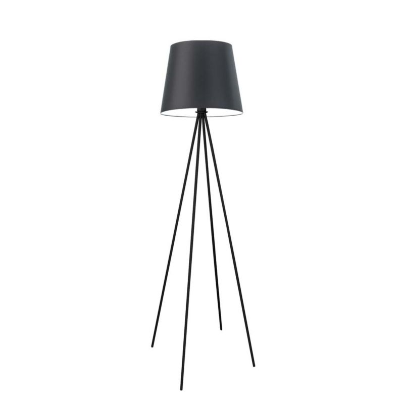Lampa stojąca Volta Light Factory podłogowa trójnóg z abażurem czarny stożek SOLARIS 1szt.