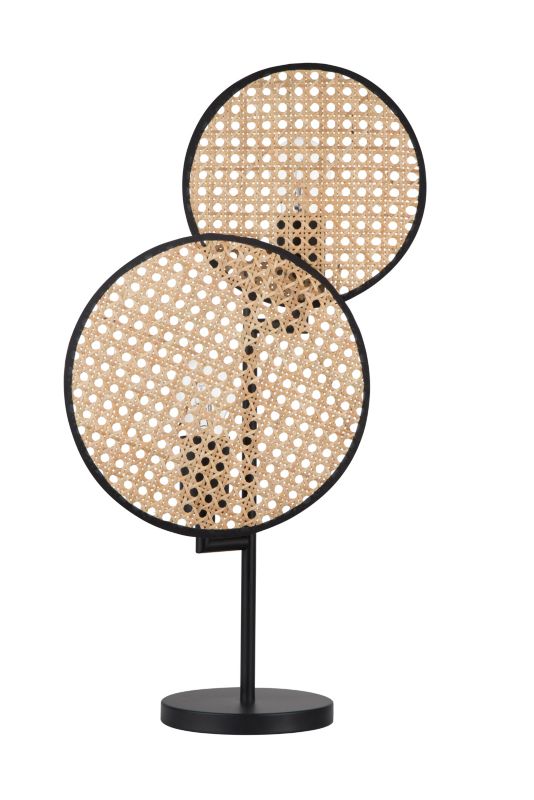 Lampa stołowa GoodHome Tonkin 2-punktowa E27 ratan